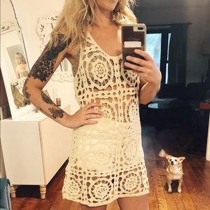 Crochet cover dress